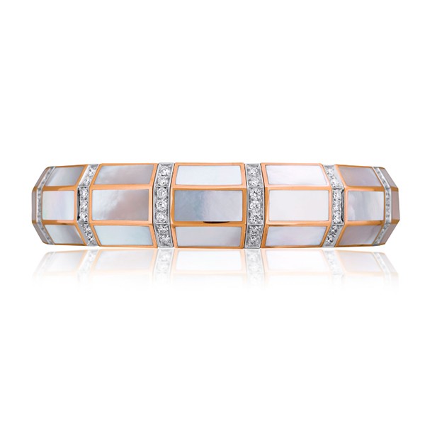 18K Xpandable™  Diamonds & Mother-of-Pearl Bracelet